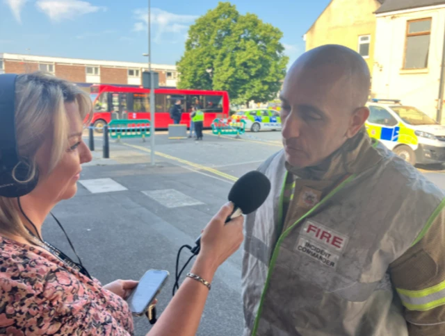 David Diggins talking to the BBC this morning