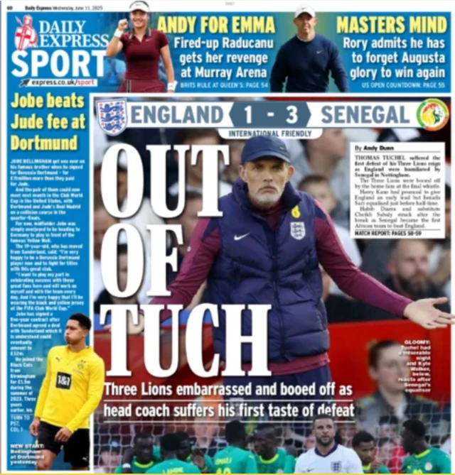Daily Express back page