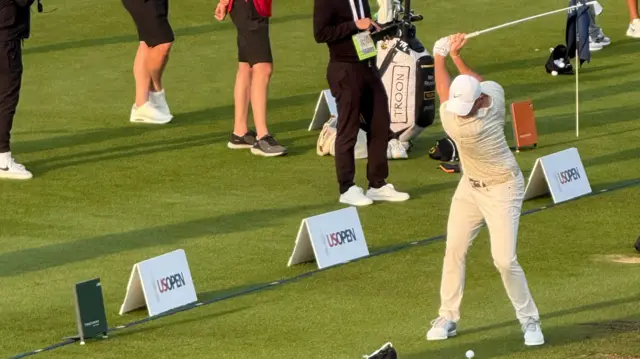 Rory on the range