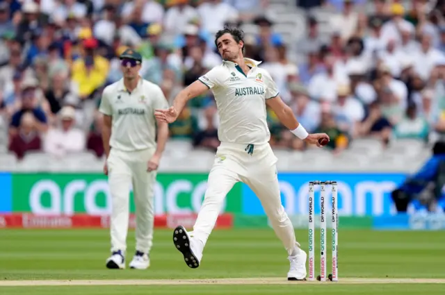 Mitchell Starc bowling