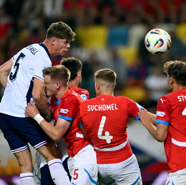 Cresswell nods in England's third goal
