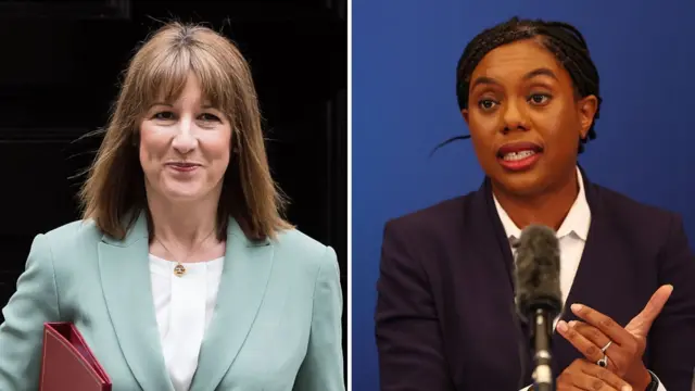 Composite of Rachel Reeves and Kemi Badenoch