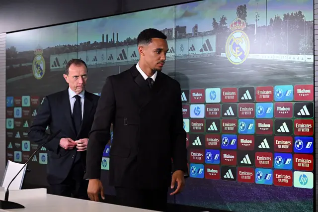 Trent -Alexander Arnold leaving the press conferance