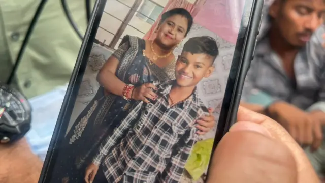 Akash, 15, died when the plane hit the building he lived and worked in