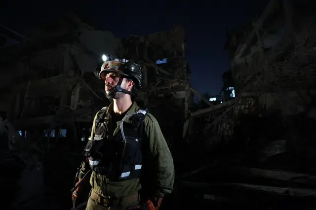 Soldier with head light