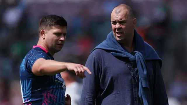 Michael Cheika with Ben Youngs