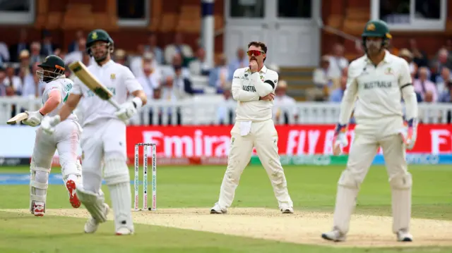 South Africa v Australia match action