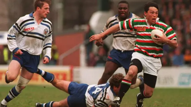 Bath v Leicester in 1995