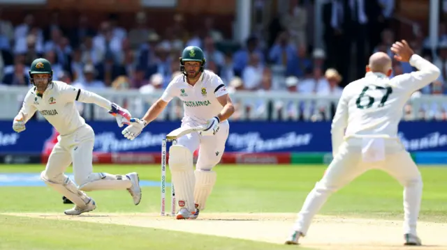 South Africa v Australia match action
