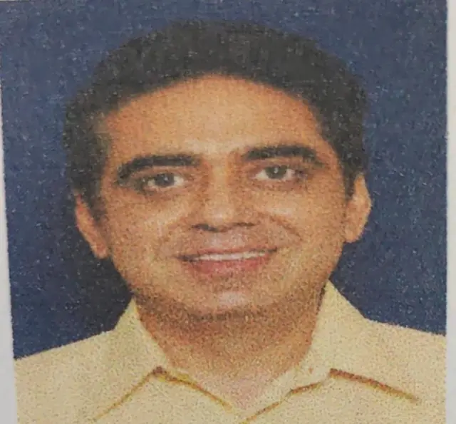 A portrait of Sumeer Sabharwal, the lead pilot of the crashed flight