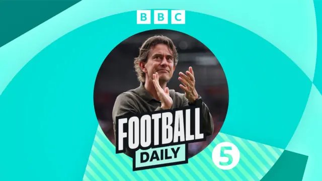 Football Daily graphic including Thomas Frank