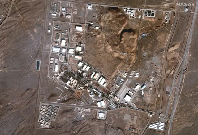 The Netanza nuclear facility in Iran caught in satellite imagery