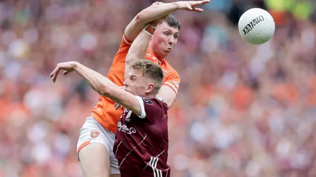 Action from Armagh and Galway in the 2024 All-Ireland final