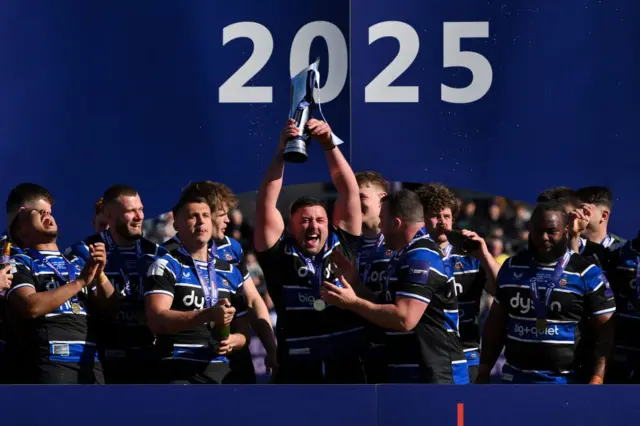 Bath lift the Premiership Rugby Cup