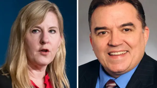 Composite image of Melissa Hortman and John Hoffman