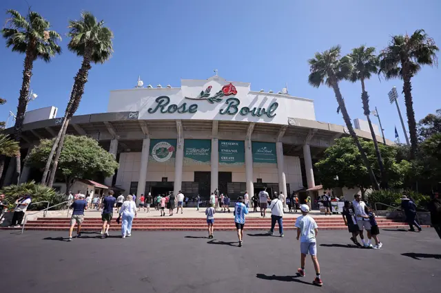 Rose Bowl Stadium outside view