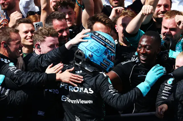 George Russell at the Canadian GP