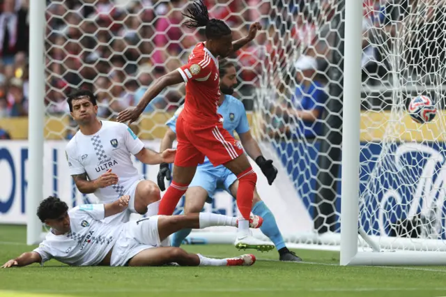 Michael Olise scores for Bayern Munich