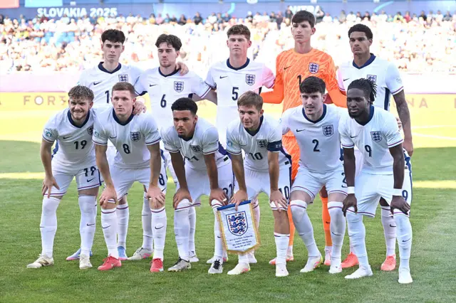 England players pose for the team photo