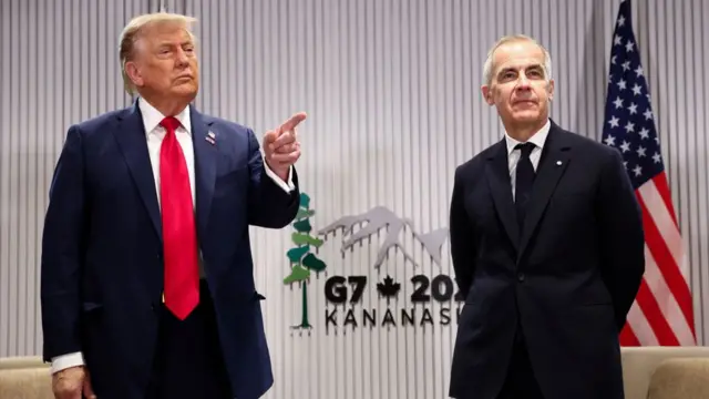 Donald Trump and Mark Carney