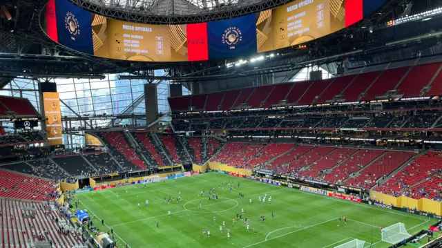 the Mercedes-Benz stadium
