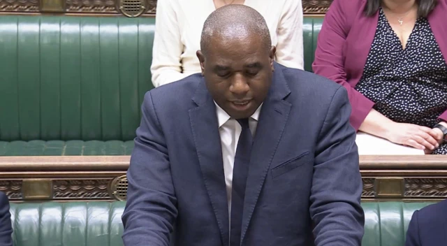 David Lammy speaking in the House of Commons