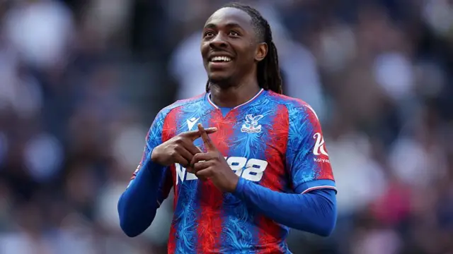 Eberechi Eze of Crystal Palace celebrates