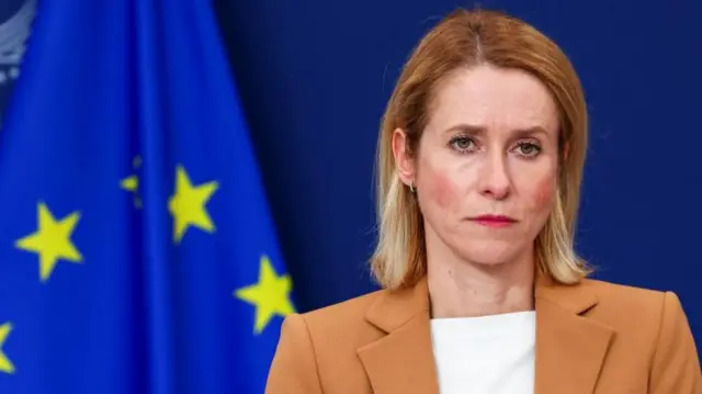 Kaja Kallas, pictured last week
