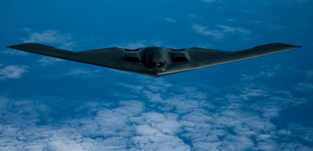 A B2 Spirit bomber in flight (file photo)