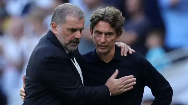 Ange Postecoglou and Thomas Frank