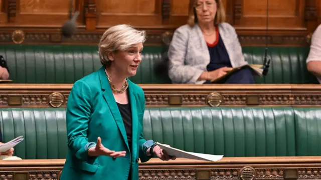 Labour MP Stella Creasy speaks during a Ministerial Statement on Migration and Economic Development Partnership Court of Appeal ruling, at the House of Commons.