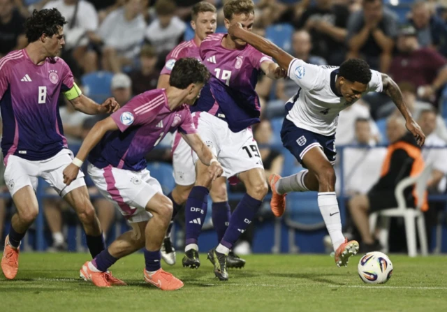 England's Jarell Quansah in action