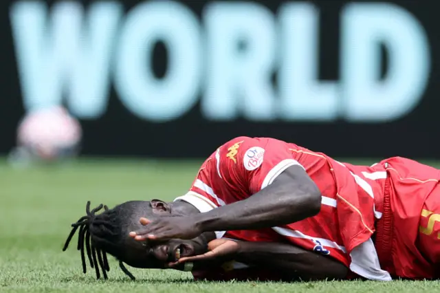 Samuel Obeng reacts