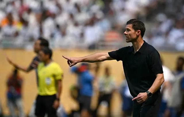 Xabi Alonso gestures