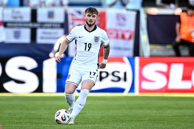 Harvey Elliott of England in action