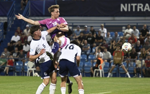 Germany's Nelson Weiper scores their second goal