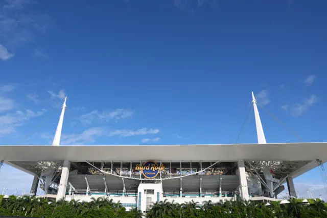 Hard Rock Stadium outside view