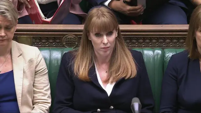 Rayner sits in the House of Commons