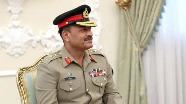 General Asim Munir, Chief of the Army of the Islamic Republic of Pakistan, pictured at a meeting in Tehran in 2023.