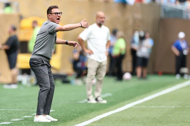 WAC Casablanca's Moroccan head coach Amine Benhachem gestures