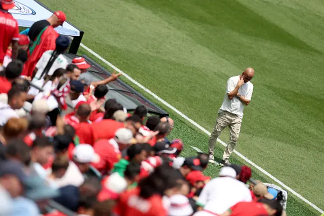 Pep Guardiola, Head Coach of Manchester City, reacts