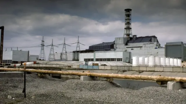 Damaged Chernobyl nuclear power plant