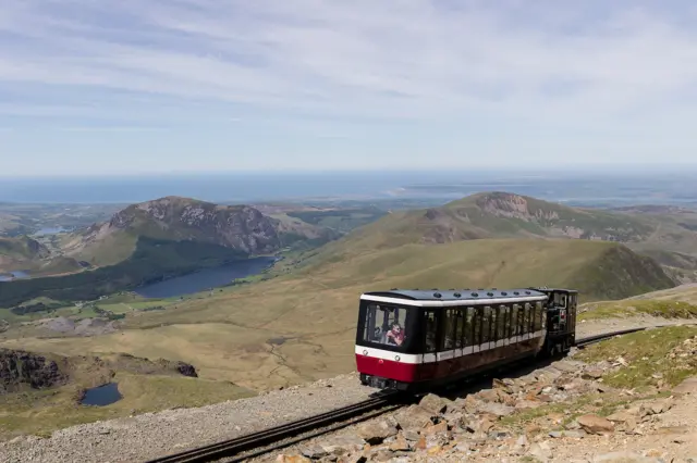 The Snowdon Mountain Railway train