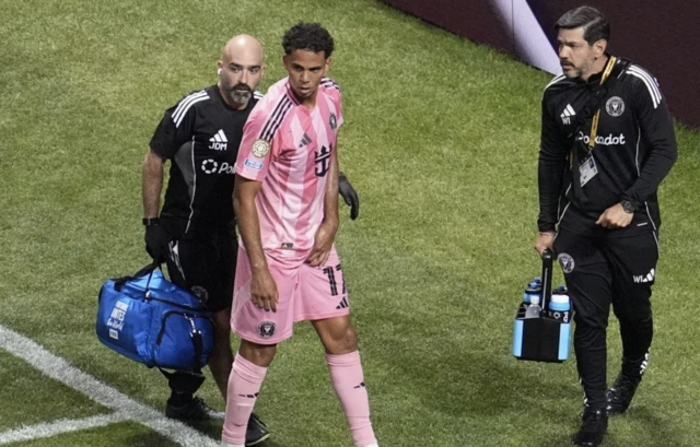 Inter Miami CF's Ian Fray reacts