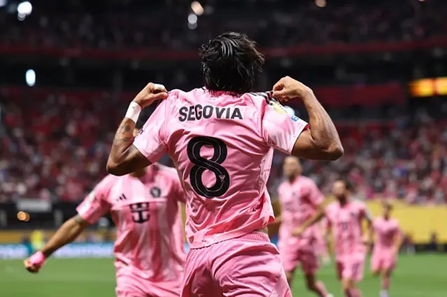 Telco Segovia of Inter Miami CF celebrates
