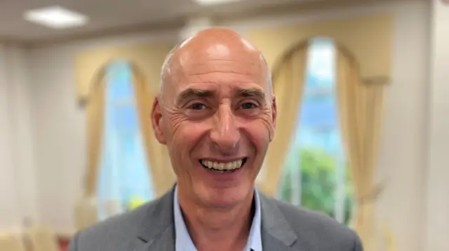 Man smiling