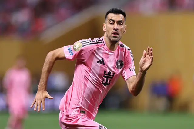 Sergio Busquets of Inter Miami CF looks on