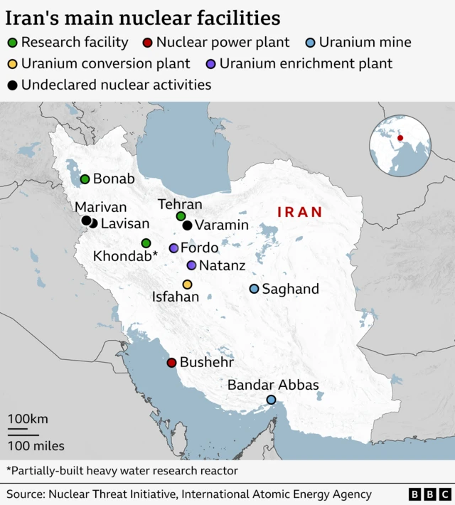 Iran's nuclear sites