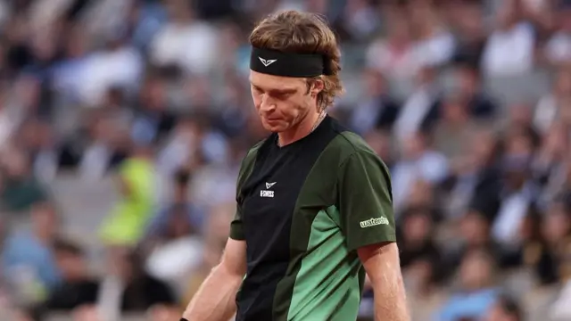 Andrey Rublev reacts