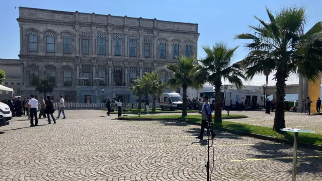 The exterior of Ciragan Palace